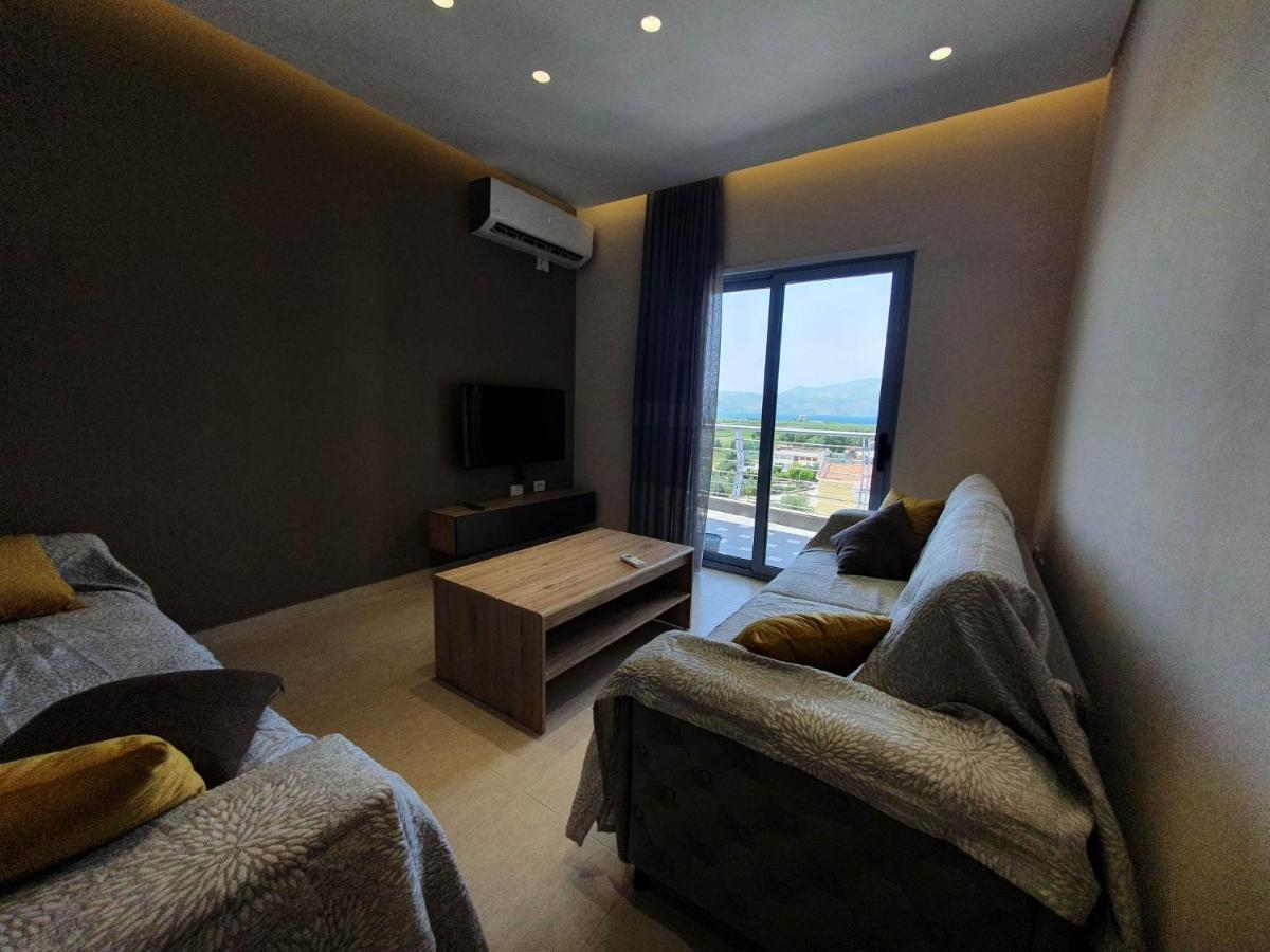 Mountain Meets Sea-Spectacular View In Orikum Apartment Exterior foto